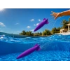 3D Baskı Su Roketi Torpido Oyuncağı - Havuz Dalış Oyuncağı-Mor