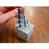 3D Baskı Twisting Küp - Mekanik Dönen Bulmaca Küpü-Gri