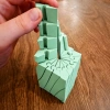 3D Baskı Twisting Küp - Mekanik Dönen Bulmaca Küpü-Mint