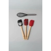 4?lü Silikon Spatula ve Çırpıcı Seti Karışık Renk