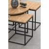5li Sehpa Seti Çam Kahverengi