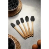 5 Parça Bambu Saplı Mini Supatula Seti