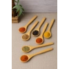 6?lı Ahşap Küçük Baharat Kaşığı 13 cm