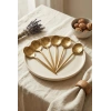 6lı Lüks Gold Paslanmaz Çelik Yemek Kaşığı Seti (21 cm)