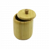 Ahşap Bambu Kapaklı Şekerlik 9 cm