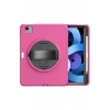 Apple iPad 2025 10.9 10.Nesil (A16) Kılıf Hand Strap Tablet Kılıfı - Pembe