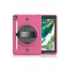 Apple iPad 5 Air 9.7 Kılıf Strap-C Otterbox Tablet Kapak - Pembe