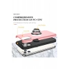 Apple iPhone 11 Pro Max Uyumlu Kılıf Elit Yüzüklü Kapak - Pembe