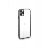Apple iPhone 11 Pro Max Uyumlu Kılıf Lensli Silikon - Gümüş