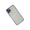 Apple iPhone 11 Pro Max Uyumlu Kılıf Lensli Silikon - Mor