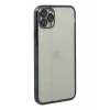 Apple iPhone 11 Pro Max Uyumlu Kılıf Lensli Silikon - Siyah