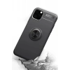 Apple iPhone 11 Pro Max Uyumlu Kılıf Range Yüzüklü Silikon - Siyah