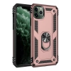 Apple iPhone 11 Pro Max Uyumlu Kılıf Sofya Yüzüklü Silikon Kapak - Rose