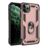 Apple iPhone 11 Pro Max Uyumlu Kılıf Sofya Yüzüklü Silikon Kapak - Rose