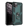 Apple iPhone 11 Pro Max Uyumlu Kılıf Sofya Yüzüklü Silikon Kapak - Yeşil