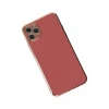 Apple iPhone 11 Pro Max Uyumlu Kılıf Volet Silikon - Kırmızı