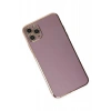 Apple iPhone 11 Pro Max Uyumlu Kılıf Volet Silikon - Mor