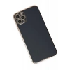 Apple iPhone 11 Pro Max Uyumlu Kılıf Volet Silikon - Siyah