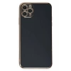 Apple iPhone 11 Pro Max Uyumlu Kılıf Volet Silikon - Siyah