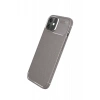 Apple iPhone 11 Uyumlu Kılıf Auto Focus Karbon Kapak - Gri