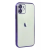 Apple iPhone 11 Uyumlu Kılıf Lensli Silikon - Mor