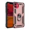 Apple iPhone 11 Uyumlu Kılıf Sofya Yüzüklü Silikon Kapak - Rose