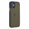 Apple iPhone 12 Mini Uyumlu Kılıf Montreal Silikon Kapak - Lacivert