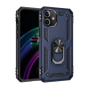 Apple iPhone 12 Mini Uyumlu Kılıf Sofya Yüzüklü Silikon Kapak - Lacivert