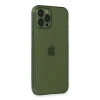 Apple iPhone 12 Pro Max Uyumlu Kılıf Fly Lens Silikon - Yeşil