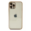 Apple iPhone 12 Pro Max Uyumlu Kılıf Lensli Silikon - Gold