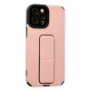 Apple iPhone 12 Pro Max Uyumlu Kılıf Mega Standlı Silikon - Pudra