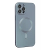 Apple iPhone 12 Pro Max Uyumlu Kılıf Moshi Lens Magneticsafe Silikon - Sierra Blue