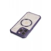 Apple iPhone 12 Pro Max Uyumlu Kılıf Prag Magneticsafe Kapak - Derin Mor