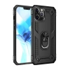 Apple iPhone 12 Pro Max Uyumlu Kılıf Sofya Yüzüklü Silikon Kapak - Siyah