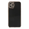 Apple iPhone 12 Pro Max Uyumlu Kılıf Volet Silikon - Siyah