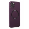 Apple iPhone 12 Pro Uyumlu Kılıf Jack Magneticsafe Lens Silikon - Mürdüm