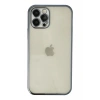 Apple iPhone 12 Pro Uyumlu Kılıf Lensli Silikon - Lacivert