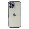 Apple iPhone 12 Pro Uyumlu Kılıf Lensli Silikon - Mor
