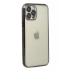 Apple iPhone 12 Pro Uyumlu Kılıf Lensli Silikon - Siyah