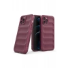 Apple iPhone 12 Pro Uyumlu Kılıf Optimum Silikon - Bordo