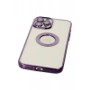 Apple iPhone 12 Pro Uyumlu Kılıf Slot Silikon - Mor