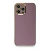 Apple iPhone 12 Pro Uyumlu Kılıf Volet Silikon - Mor