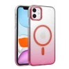 Apple iPhone 12 Uyumlu Glossy Magsafe Kapak - Pembe