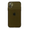 Apple iPhone 12 Uyumlu Kılıf Fly Lens Silikon - Siyah