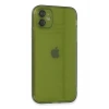 Apple iPhone 12 Uyumlu Kılıf Fly Lens Silikon - Yeşil