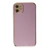 Apple iPhone 12 Uyumlu Kılıf Volet Silikon - Mor