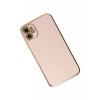 Apple iPhone 12 Uyumlu Kılıf Volet Silikon - Pembe