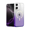 Apple iPhone 12 Uyumlu Pummel Shiny Magsafe Kapak - Mor