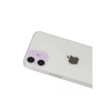 Apple iPhone 12 Uyumlu Rainbow Kamera Lens Koruma Cam - Mor