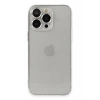 Apple iPhone 13 Pro Max Uyumlu Kılıf Luko Lens Silikon - Gümüş